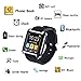 [Prime] U8 Bluetooth V4.0 Bluetooth Wrist Smart Watch WristWatch UWatch for IOS Android iPhone 4/4S/5/5C/5S Samsung S2/S3/S4/Note 2/Note 3 HTC Sony Blackberry,Dark blue