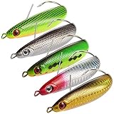 Dr.Fish Fishing Spoon Lure Kit Weedless Minnow Spoon Saltwater Freshwater Baits 3.6in 2/3 oz