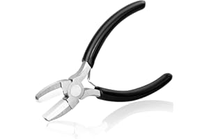 Billbotk Nylon Jaw Pliers for Jewelry Making - Flat Nose, Soft Jaw Pliers for Chain Making