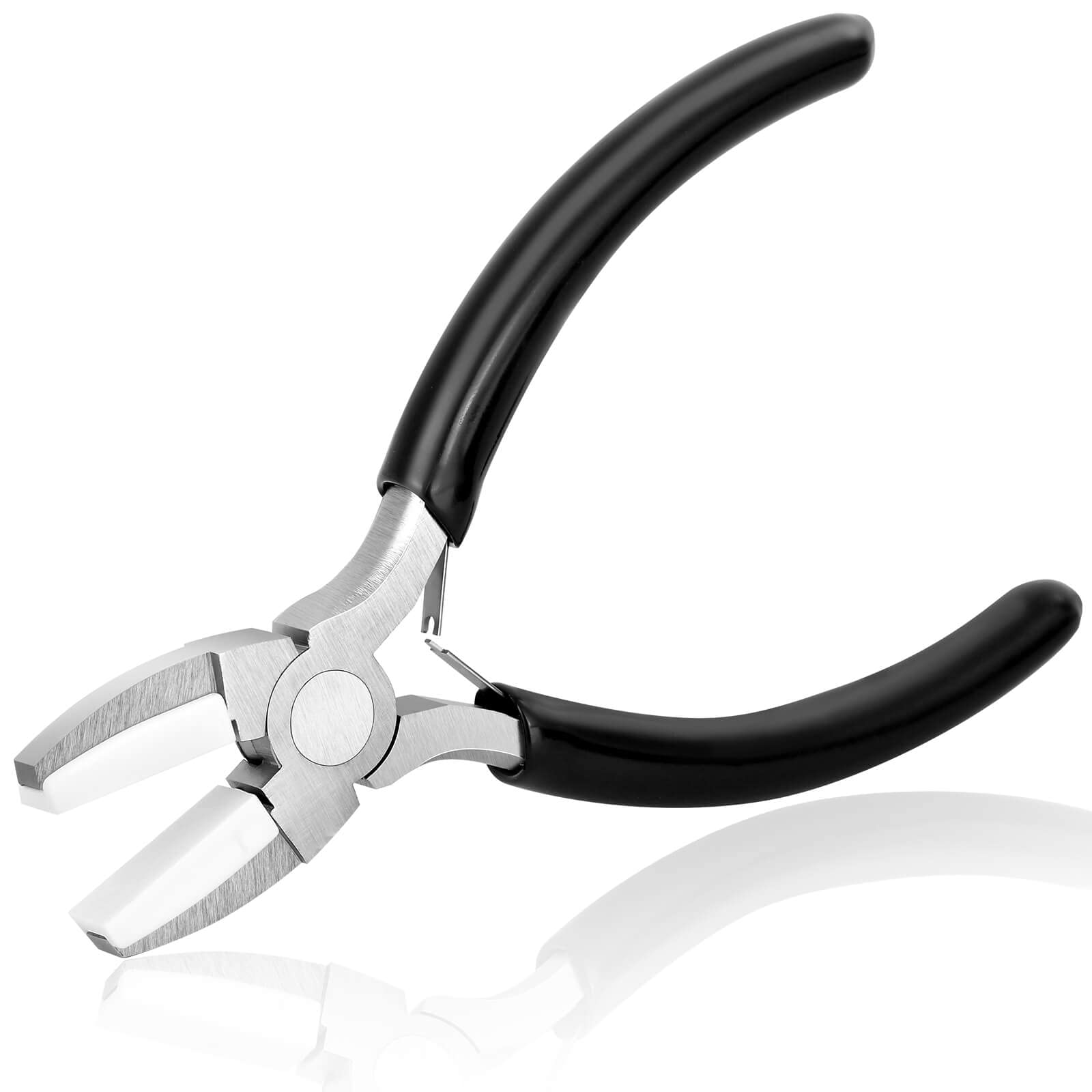 Billbotk Nylon Jaw Pliers for Jewelry Making - Flat Nose, Soft Jaw Pliers for Chain Making
