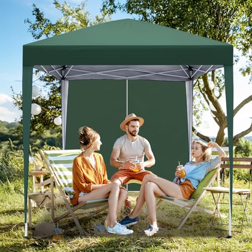 VINGLI 6.5x6.5ft Pop Up Canopy Tent with Sidewalls, UV & Waterproof Outdoor Gazebo for Camping & Parties image 8