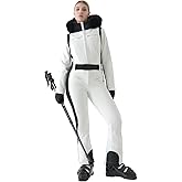 MOUS ONE Womens Ski Suit One Piece Snowsuit Slim Insulated Jumpsuit Warm Waterproof Outdoor Sports Outerwear