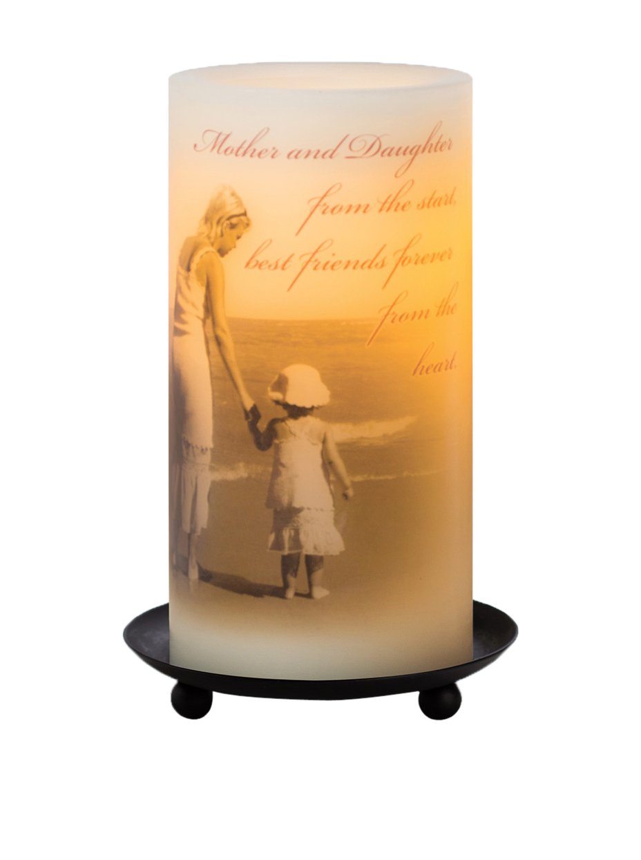 Candle Impressions "Mother and Daughter Sentiment" Flameless Candles with Timer eBay