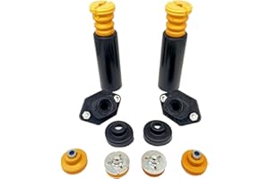 Meyffon 33506767010 Rear Upper Lower Shock Mounts Compatible with BMW E82 E87 E88 E90 E92 Rear Shock Mounts Bump Stops Dust Boots Set Replace 33526768544 33536767334 33506771737 33506771738