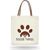 Zwsrplo Dog Tote Bag for Women, Dog Lovers Gifts for Women Pet Owner, Mother's Day Birthday Christmas Gifts for Doggy Aesthetics Tote Bag -PI05
