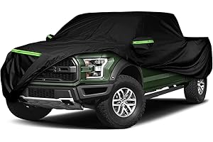 LTDNB Waterproof Car Covers Replace for 2015–2023 Dodge Ram 1500, All Weather Custom-fit Car Cover with Zipper Door for Rain Snowproof UV Windproof Protection All Weather Car Cover