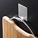 FOTYRIG Heavy Duty Adhesive Hooks Stick on Hooks Stainless Steel Waterproof Wall Hooks Hangers for Hanging Robe, Coat, Towel, Keys, Bags, Lights, Calendars -Home Kitchen Bathroom 4-Pack