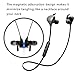 Bluetooth Headphones,4.1Wireless Magnetic running Sports Earbuds, Premium Sound with Bass,Noise Cancelling,Ergonomic Design, Carry Case with Mic-Grey By GOLDEN-NOOB