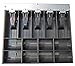 APG Standard- Duty 16” Electronic Point of Sale Cash Drawer | Vasario Series VB320-BL1616-B10 | Printer Compatible | Plastic Till with 5 Bill/ 8 Coin Compartments | Black
