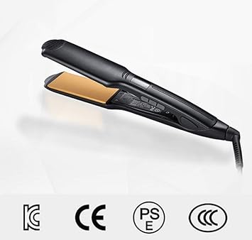 Professional Straight Hair Straightener With Digital Lcd Monitor Double Tension Quick Hairstyle Black Amazon De Beauty