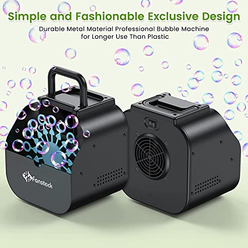 Fansteck Bubble Maker, Professional Wireless Remote Control Bubble