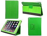 Bear Motion for iPad Air 2 - Genuine Leather Folio Case for iPad Air 2 with Auto Sleep/Wake Feature - (Green)