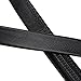 Vbiger Fashion Men's Ratchet Belt Automatic Buckle Full Grain Leather 35mm Wide (Black 1) size 44-52 trim to fit