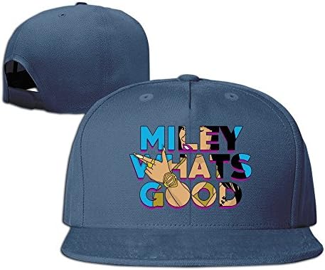 Unisex Miley,what's Good? Casual Sun Caps Hat Navy