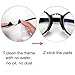 eMingo 10 Pair Eyeglasses Nose Pads,Anti-Slip Adhesive Silicone Nose Pad for Eyeglass Sunglasses Spectacles (Clear, M-1.8MM)