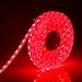 SUPERNIGHT DC12V 5M 16.4Ft Red 5050SMD 300LED Waterproof Flexible LED Light Strip lamp White Tape Version