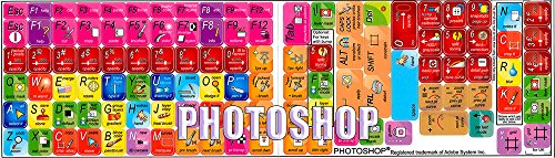 NEW ADOBE PHOTOSHOP KEYBOARD STICKER FOR DESKTOP, LAPTOP AND NOTEBOOK
