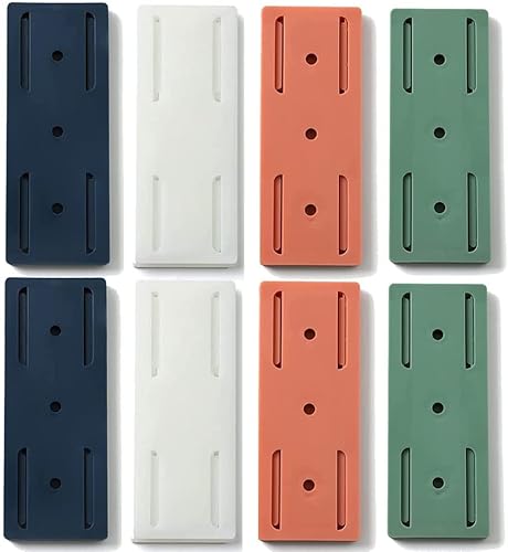 8-Pack Self Adhesive Power Strip Holders - No Drill Wall Mount For Cable Management