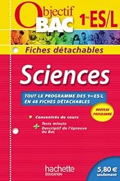 Objectif Bac - Fiches détachables - Sciences 1re ES/L