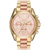 Michael Kors Ladies Mini Bradshaw Watch 36mm Case Size Quartz Chronograph Movement Stainless Steel Bracelet