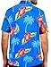 LA LEELA Men's Regular Fit Hawaiian Shirt Beach Aloha Party Camp Shirt Printed