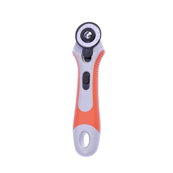 WINOMO 28mm Klinge Rollschneider Stoffschneider mit Flexiblem Schutzmechanismus