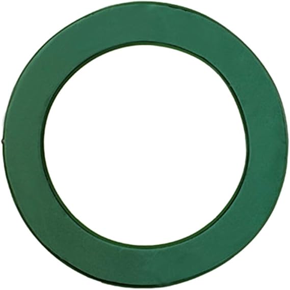 SUPVOX Foam Rings 11Inch Wet Floral Foam Designer Ring Oasis Wreath Base (Green