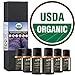 Top 6 Certified Organic Essential Oil 10ml Gift Set Therapeutic Grade Kit with Lavender, Tea Tree, Eucalyptus, Peppermint, Orange, Lemongrass