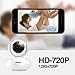 ANNKE HD Wireless WiFi IP Camera, 1.0Megapixel Security Camera/Baby Monitor with 2-Way Audio and Remote Pan/Tilt,White