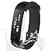 Damusy Fitness Tracker Smart Watch Bluetooth Pedometer Activity Waterproof Wristband with Sleep Monitor Sports Bracelet Calories Track Call/SMS Remind for iOS & Android Smart Phone (Black)