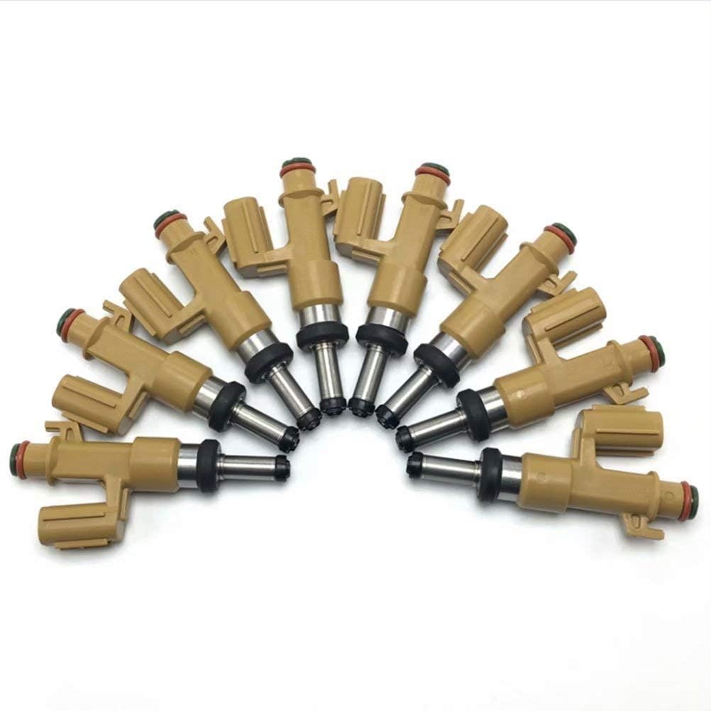 LvMyShe Fuel Injector Nozzles For 2008-2012 Toyota Tundra Lexus 4.6L 5.7L V8, 23250-0S020, Set of 8