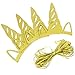 SERONLINE 18pcs Unicorn Party Horn Hats Birthday Hats, Glitter Gold Unicorn Headband Theme Party Supplies
