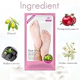 3 Pairs Foot Peel Mask,Exfoliating Calluses and Dead Skin Remover,Baby Your Feet Naturally Olives Nourishing by Hhusali