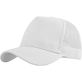 6LK Unisex Snapback Trucker Baseball Hats Mesh Back Adjustable Size for Outdoor Activities