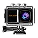 Action Camera, Dveda 16MP 4K Ultra HD WiFi Waterproof Sports Action Camera 170 Degree Wide-Angle Lens with 2Pcs Rechargeable Battery, Full Accessories Kits and Carrying Case Included
