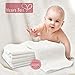 Heart Felt 100% Natural Baby Wipes - 5 Extra-Large Reusable Wipes for Wipes, Wash Cloths and Dribble Bibs. Versatile, Soft and Gentle on Baby's Skin.