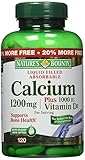 Natures-Bounty-Calcium-1200-mg-Plus-Vitamin-D3-Dietary-Supplement-Softgels-120-Eachpack-of-2