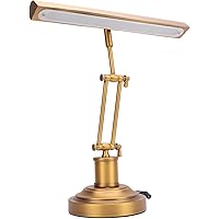 Piano Light for Grand & Upright Piano, Metal Piano Lamp with 3 Color Modes for Stand Pianos, 360° Rotatable Adjustable, Touch