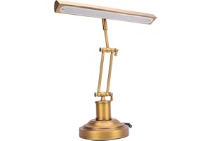 Piano Light for Grand & Upright Piano, Metal Piano Lamp with 3 Color Modes for Stand Pianos, 360° Rotatable Adjustable, Touch