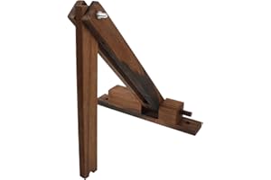 TEHAUX Wood Wall Lamp Holder Folding Bracket, Adjustable Wooden Pendant Light Wall Mount for Bedroom