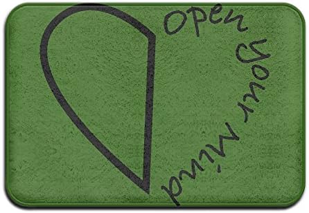 HUYF743 Open Your Mind Designed Doormat Entrance Mat Floor Mat Rug Indoor/Outdoor/Front Door/Bathroom Mats Rubber Non Slip