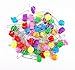 yueton Pack of 50 Assorted Color Plastic Head Baby Safety Pins Safety Locking Baby Cloth Diaper Nappy Pins (Fruits)