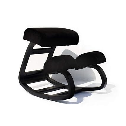 Sleekform Ergonomic Kneeling Chair Balans Posture Correcting Wooden Stool For Office Home Back Support Neck Pain Spine Tension Relief