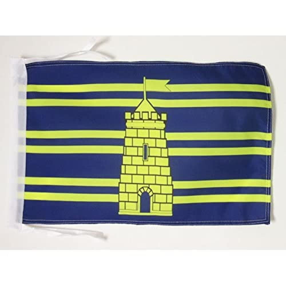 AZ FLAG - Territoire de Belfort Flag - 18'' x 12'' - 100% Polyester French department - France Small Banner with Two Cords - Fade Resistant - Vivid Colors - 18x12 in - 45x30 Cm — image 1