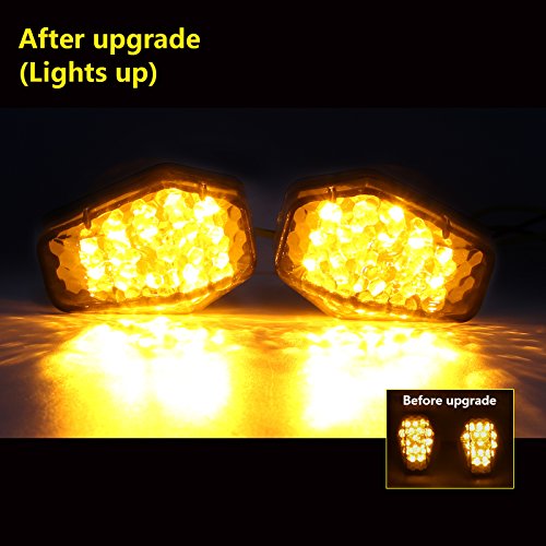 Motorcycle Smoke LED Flush Mount Turn Signal Light Side Marker Lamp for Suzuki BANDIT GSX1250FA GSXR1000 1000Z GSXR600 600M 600X 600Z GSXR750 750X Hayabusa Katana 600 750 SFV650 SV1000 1000S SV650