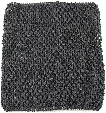 Wennikids Baby Girl's 6"&8" Crochet Tutu Tops Tube Top Match Tutu Skirt Pettiskirt Large Black