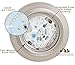 Hamilton Hills Thin Round 5.5 inch Brushed Nickel Disc LED Ceiling Light Fixture | 3000K Bright White Thinnest Dimmable Flush Mount Ceiling Light | Overhead Direct Wire Lights for Kitchen & Bedroom