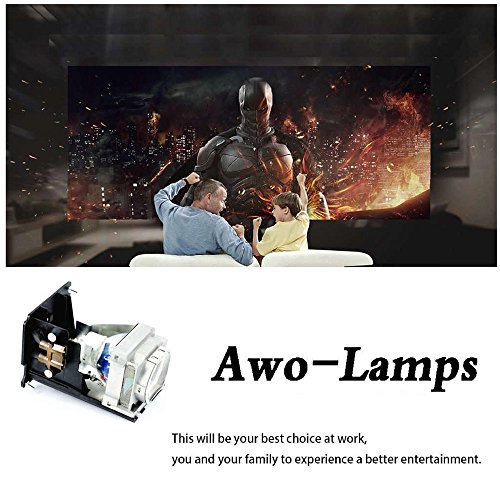 AWO Original Projector Lamp Bulb VLT-HC5000LP with Generic Housing Fit For MITSUBISHI HC4900/HC5000/HC500BL/HC5500/HC6000/HC6000/BL/HC6050