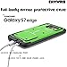 COVRWARE® Galaxy S7 Edge - [Aegis Series] Heavy Duty Dual Layer Hybrid Full-Body Armor Holster Belt-Clip Case [Kickstand] for Samsung Galaxy S7 Edge - Green