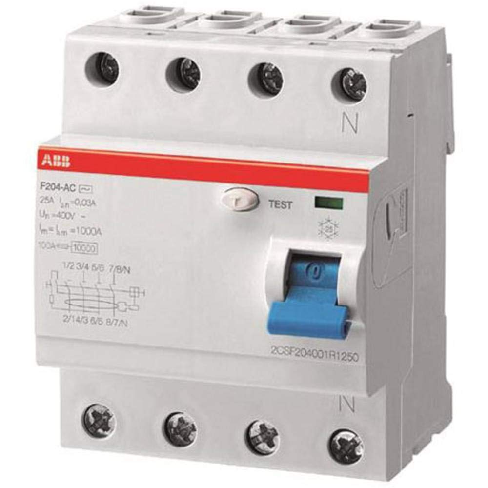 ABB F204A-63/0.03 4 Pole Residual Current devices RCD, 63 Amp Current ...